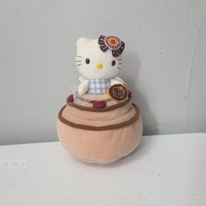 Rare 2003 Sanrio Smiles Hello Kitty Dessert Cinnamon Roll Plush Stuffed Toy